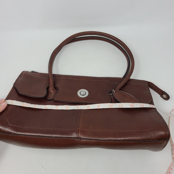 Wilsons Leather Vintage Handbag Bag Brown Shoulder - Picture 9 of 11